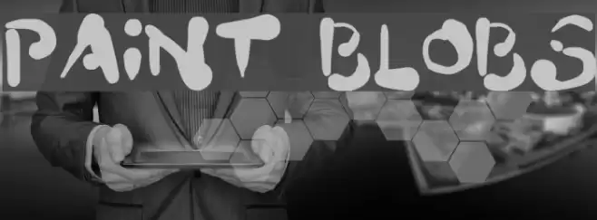 Paint Blobs Font examples