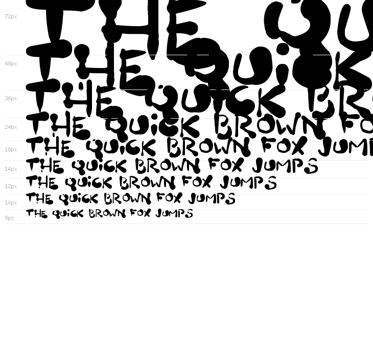 Paint Blobs Waterfall