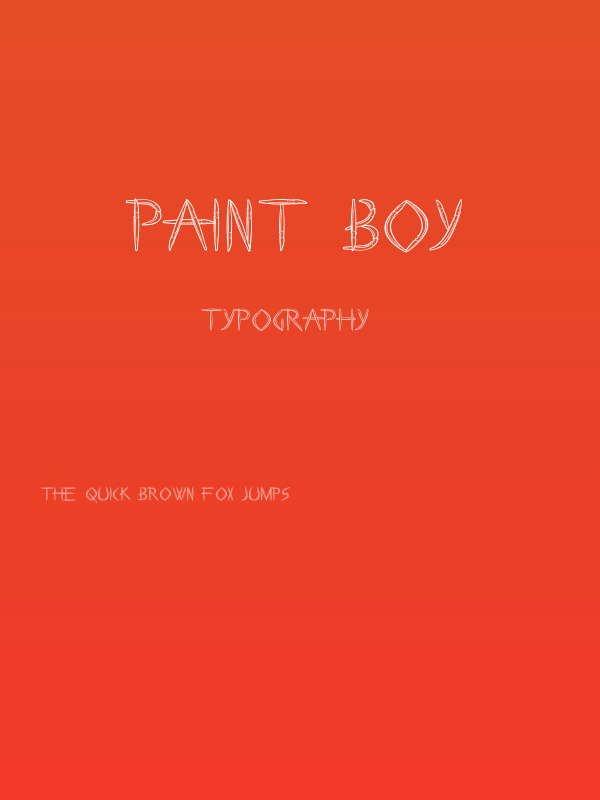 Paint Boy Poster