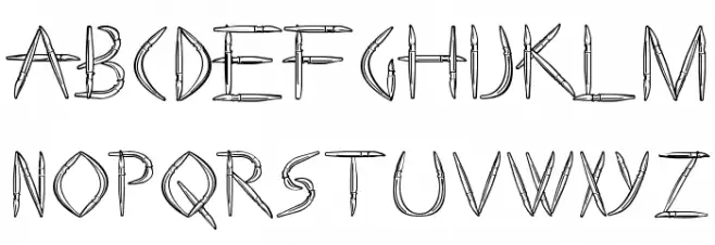 Paint Boy Font Litere mici