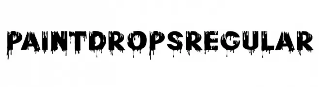 Paint Drops Regular  Fuentes Gratis Descargar