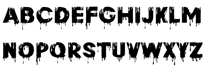 Paint Drops Regular Font Litere mici