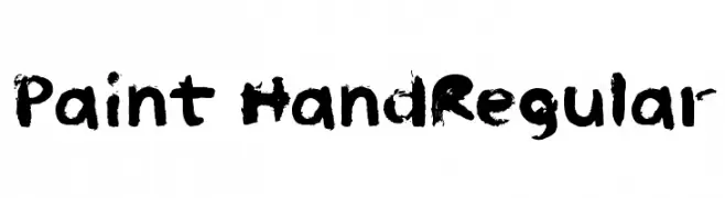 Paint HandRegular  Fuentes Gratis Descargar