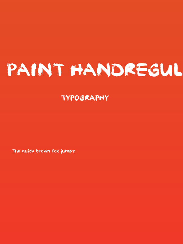 Paint HandRegular Poster