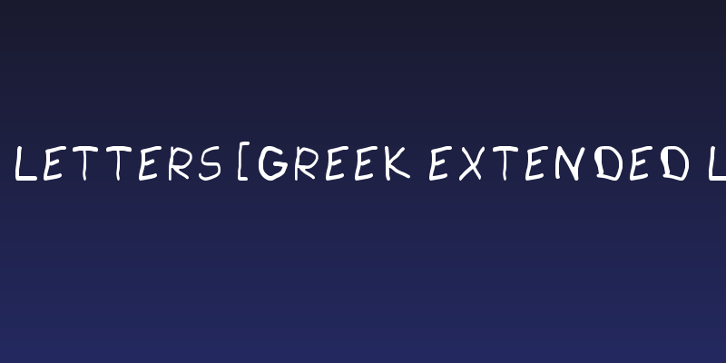 Paint Letters [Greek Extended Light] Social Header
