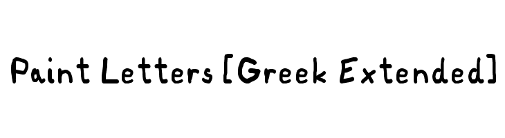 Paint Letters [Greek Extended]  免费字体下载