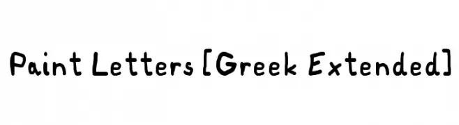 Paint Letters [Greek Extended]  免费字体下载