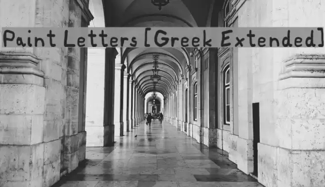 Paint Letters [Greek Extended] Font examples