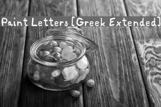 Paint Letters [Greek Extended] Font examples