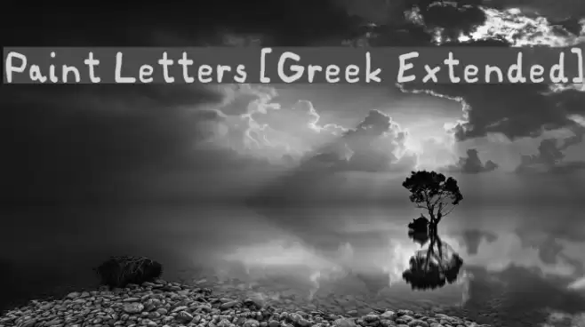 Paint Letters [Greek Extended] Font examples