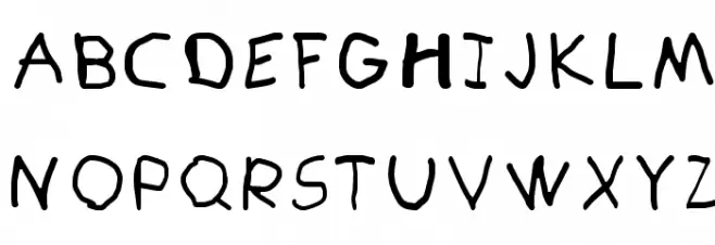 Paint Letters [Light] フォント 大文字