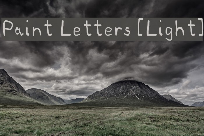Paint Letters [Light] Example 1