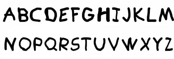 Paint Letters Schriftart Groß