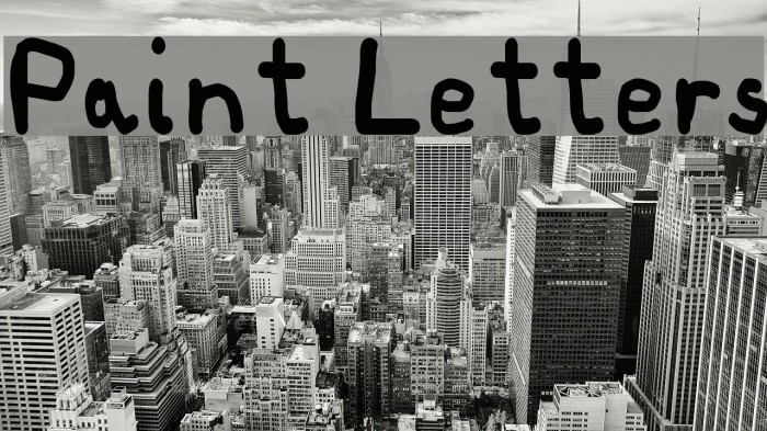 Paint Letters Font examples