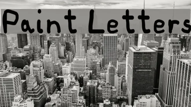 Paint Letters Example 1