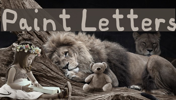 Paint Letters Font examples