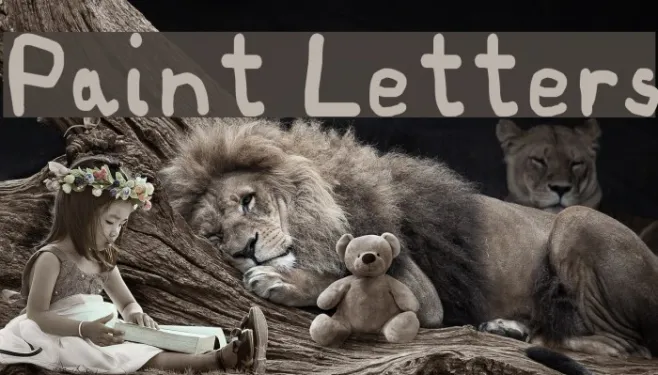 Paint Letters Example 3