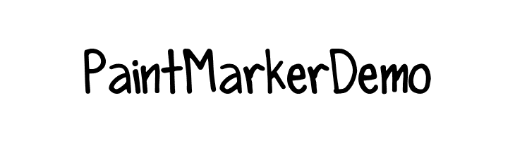 Paint Marker Demo  フリーフォントのダウンロード