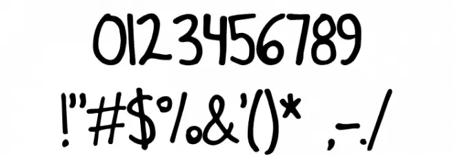 Paint Marker Demo Font OTHER CHARS