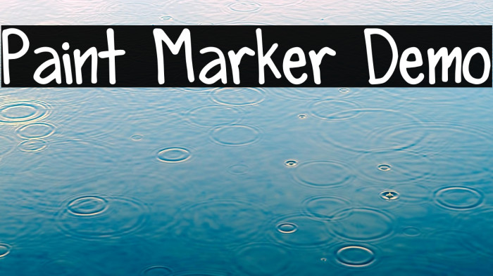 Paint Marker Demo Example 2