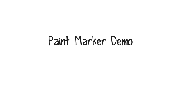 Paint Marker Demo Logo