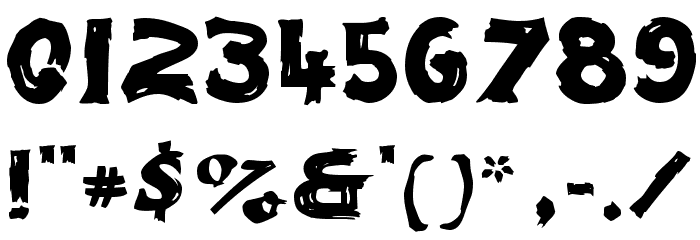 Paint Normal Font OTHER CHARS