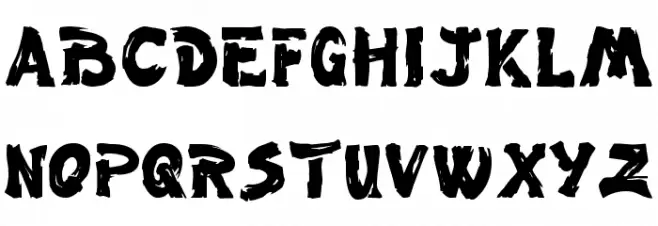 Paint Normal Schriftart Groß