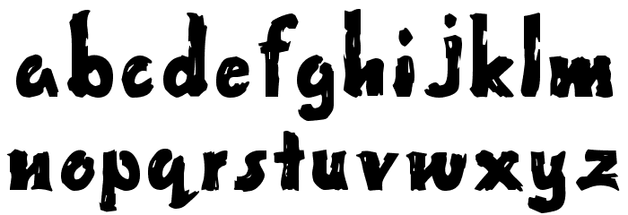 Paint Normal Font LOWERCASE
