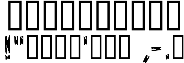 Paint Peel Initials Font OTHER CHARS
