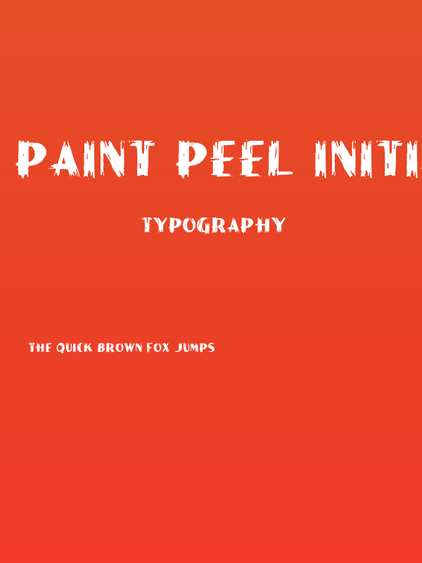 Paint Peel Initials Poster