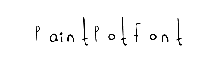 Paint Pot Font  フリーフォントのダウンロード