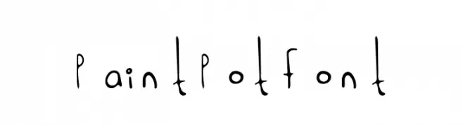 Paint Pot Font  नि: शुल्क फ़ॉन्ट्स डाउनलोड