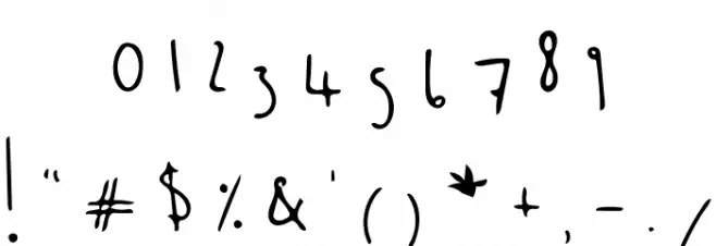 Paint Pot Font Font OTHER CHARS