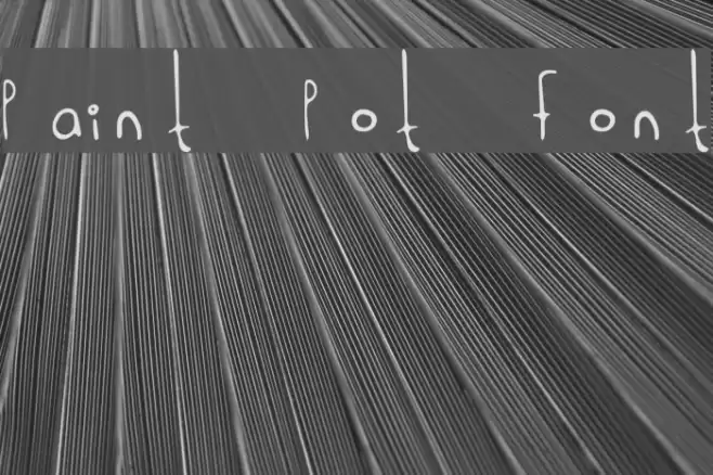 Paint Pot Font Font examples