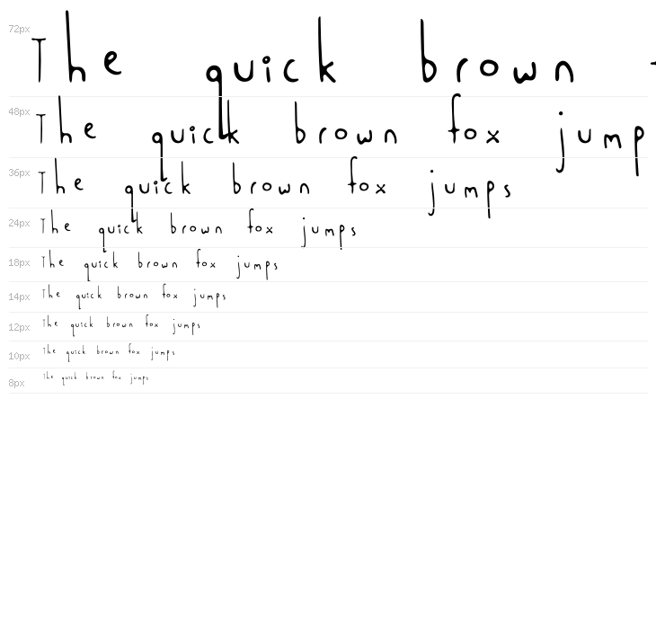 Paint Pot Font Waterfall