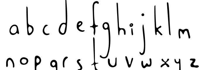 Paint Pot Font Font LOWERCASE