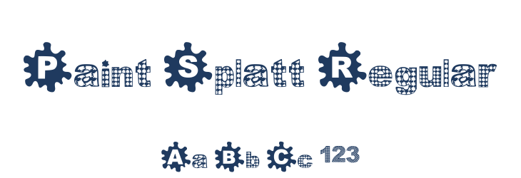Paint Splatt Regular Font Preview