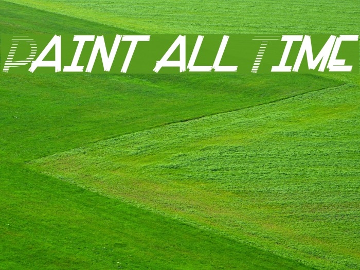 Paint all Time Font examples