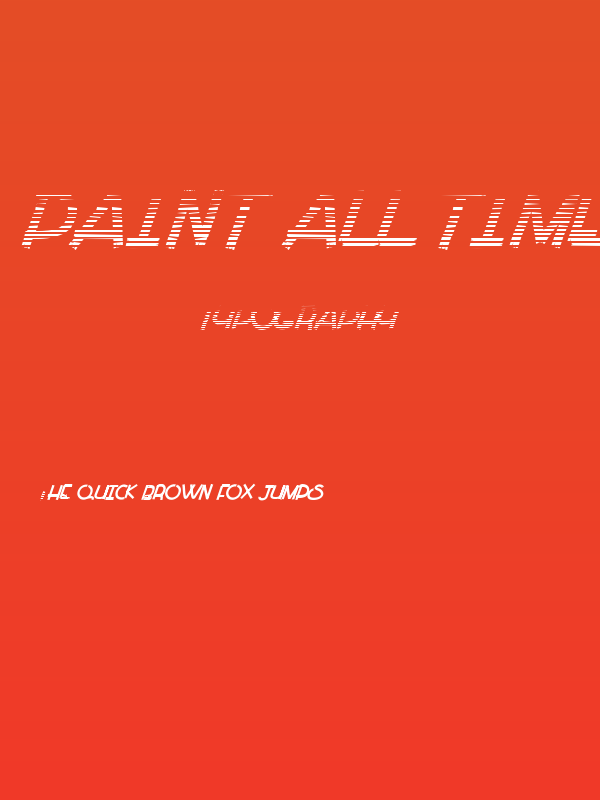 Paint all Time Poster