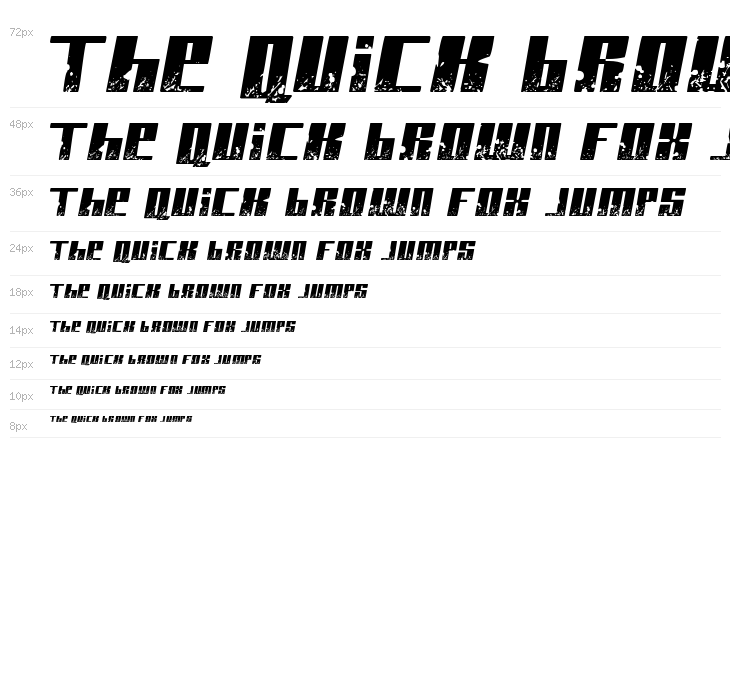 Paint it black Italic Waterfall