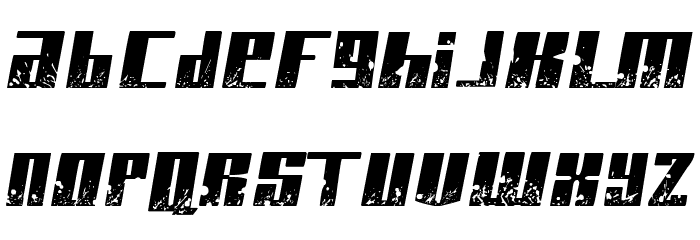 Paint it black Italic Font LOWERCASE
