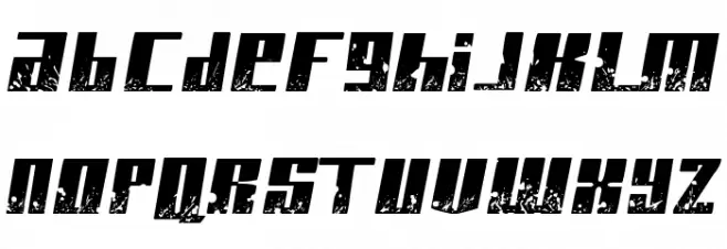 Paint it black Italic फ़ॉन्ट लोअरकेस