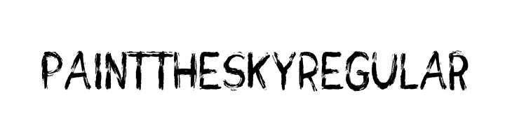Paint the Sky Regular  免费字体下载