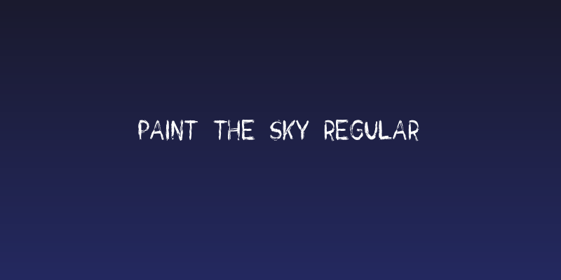 Paint the Sky Regular Social Header