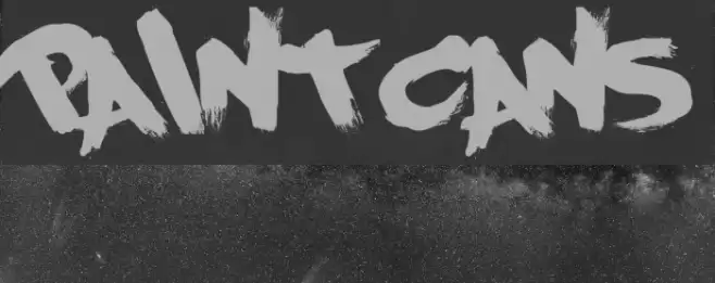 PaintCans Font examples