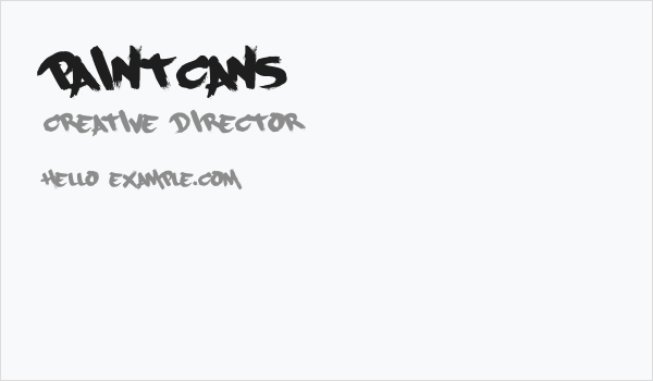 PaintCans Business Card
