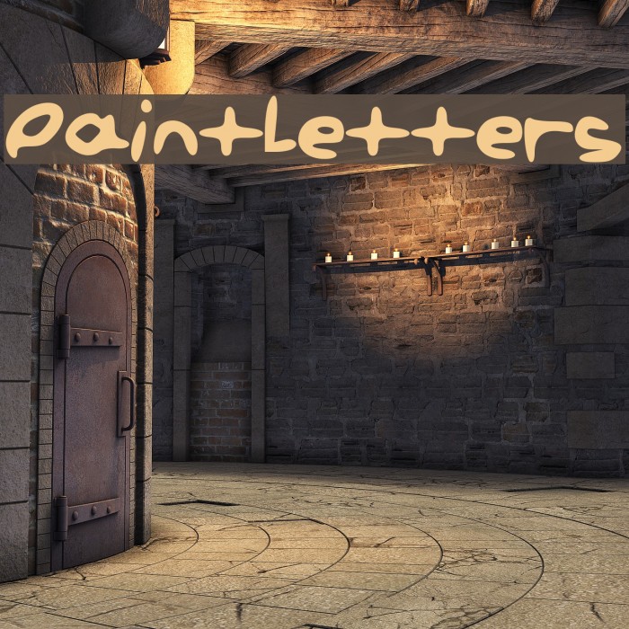 PaintLetters Font examples