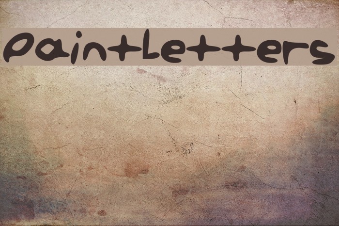 PaintLetters Font examples