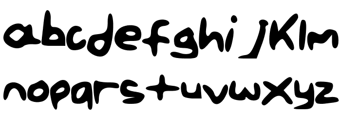 PaintLetters Font LOWERCASE