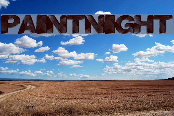 PaintNight Font examples